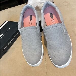 Dr. Scholl's Gray Slip-On Loafers